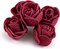 100 Pcs Foam Artificial Burgundy Roses Mini Fake Flowers Mini Artificial Fake Rose Heads Artificial Floral